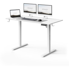 Стіл для геймерів з електрорегулюванням висоти SENSE7 NOJO LIGHT Білий 120x60 см (14490994)