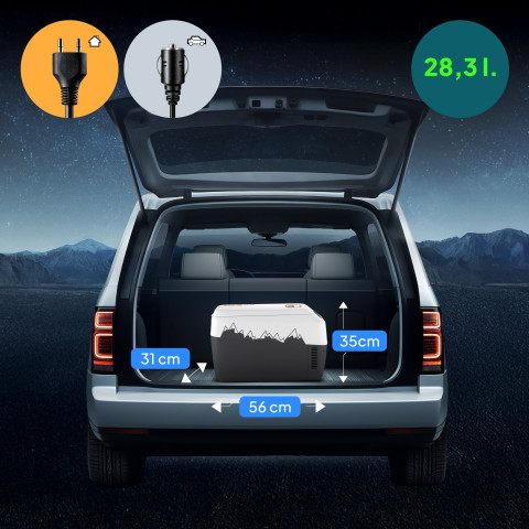 Автомобільний холодильник Peme Go 30 Adventure Orange + ремінь на плече (7849593)