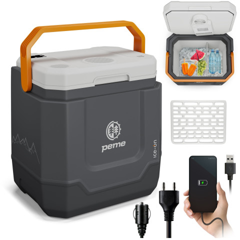 Автомобільний холодильник Peme Trip 31.5 л Adventure Orange з Bluetooth-колонкою (8466227)