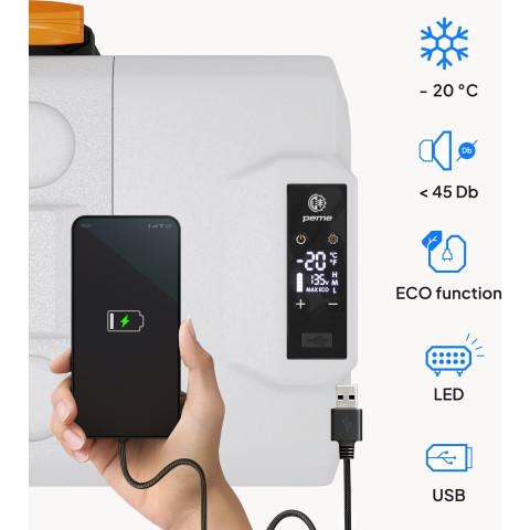 Автомобільний холодильник Peme Expedition 40 Adventure Orange + кабель USB (8466228)