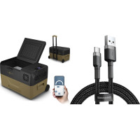 Автомобільний холодильник Peme Expedition 30 Storm Sand + кабель USB (8466232)
