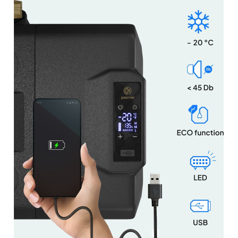 Автомобільний холодильник Peme Expedition 30 Storm Sand + кабель USB (8466232)