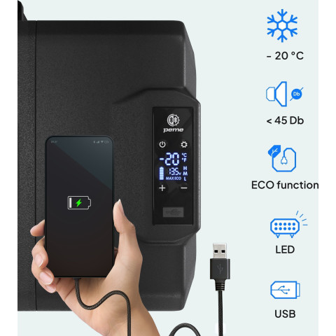 Автомобільний холодильник Peme Expedition 30 Dark Sky + кабель USB (8466273)