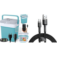 Туристична сумка-холодильник Essential 32 Cool Mint + USB-кабель Peme (8466286)