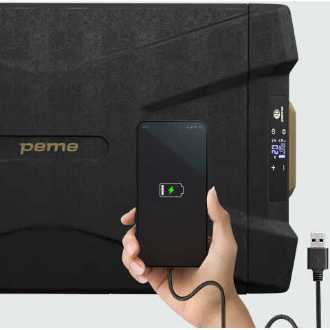 Автомобільний холодильник Peme Quest 30 Storm Sand + USB кабель (8466293)