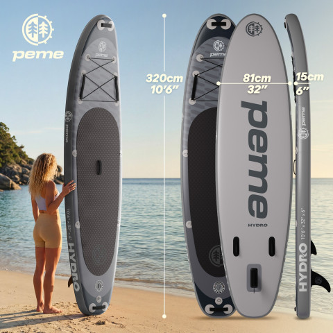 Надувна дошка для веслування Peme Hydro SUP 320x81x15 Dark Sky (15612235)