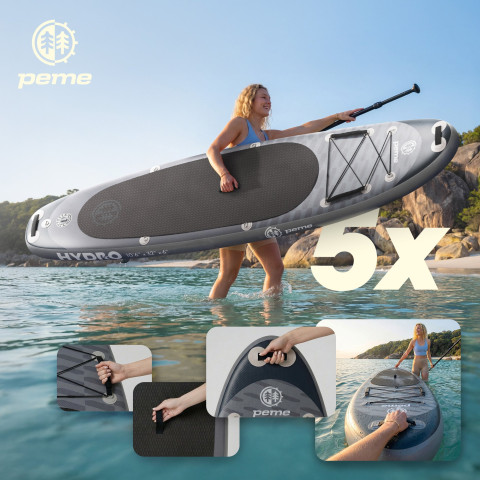 Надувна дошка для веслування Peme Hydro SUP 320x81x15 Dark Sky (15612235)