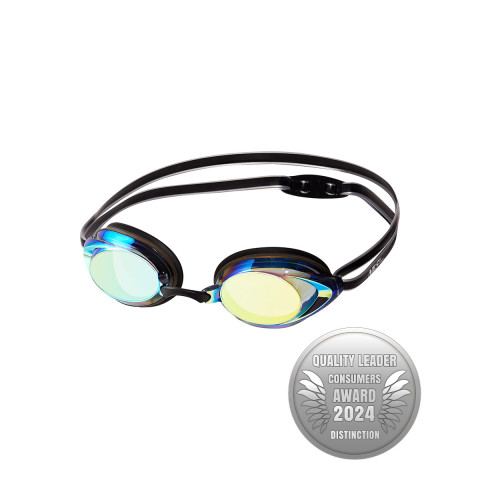 Окуляри для плавання Nils Aqua Racing NQG230MAF чорні/райдужні (11-10-396)