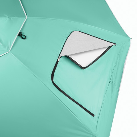 Пляжна парасолька-параван NILS CAMP NC17114 XXL 240 см Зелена (15-02-499)