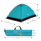 Намет кемпінговий Nils Camp NC3021 для 2 осіб, бірюзовий (15-04-065)