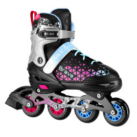 Роликові ковзани 2в1 NILS EXTREME BRAVE рожеві розмір M (34-38) зі змінними лезами (16-21-131)