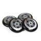 Набір коліс для роликів NILS EXTREME 90x24 мм 82A (4 шт.) + підшипники ABEC-9 Chrome (8 шт.) (16-32-006A)