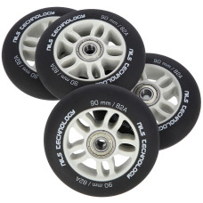 Колеса з підшипниками NILS EXTREME PU 90x24 82A (4 шт.) + ABEC-9 CHROME (8 шт.) (16-32-031)