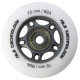 Колеса для роликів NILS EXTREME PU 72x24 82A білі матові (4 шт.) + підшипники ABEC-9 (8 шт.) (16-32-034)