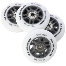 Колеса для роликів NILS EXTREME PU 76x24 82A (4 шт.) + підшипники ABEC-9 (8 шт.) (16-32-035)