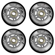 Колеса для роликів NILS EXTREME PU 76x24 82A (4 шт.) + підшипники ABEC-9 (8 шт.) (16-32-043)