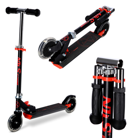 Самокат NILS EXTREME HD120L BLACK-RED (16-50-330)
