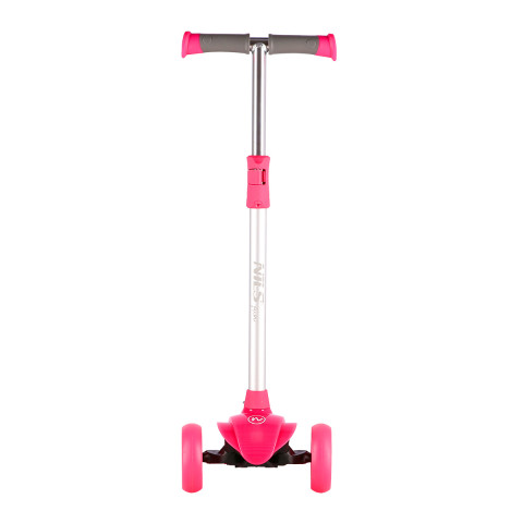 Самокат дитячий триколісний NILS FUN HLB02 PINK (16-51-075)