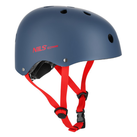 Шолом захисний NILS EXTREME MTW001-1, сіро-червоний, розмір XS (48-52см) (16-70-347)