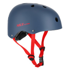 Шолом захисний NILS EXTREME MTW001-1 (Сіро-червоний, Розмір S: 52-56 см) (16-70-348)