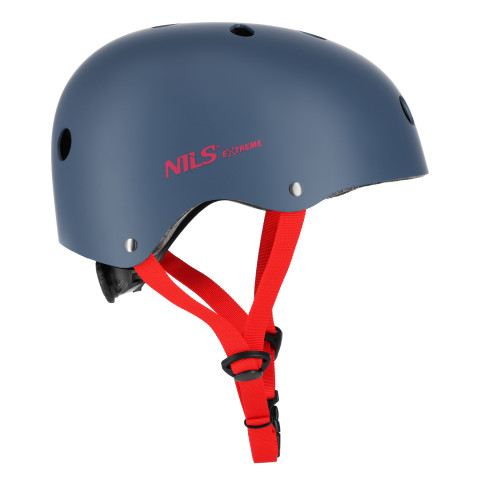 Шолом захисний NILS EXTREME MTW001-1 (Сіро-червоний, Розмір S: 52-56 см) (16-70-348)