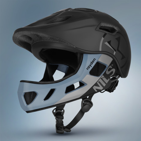 Шолом гірськолижний NILS EXTREME MT401 RAYDEN FULL FACE зі знімною щелепою, розмір XS (48-53 см) (16-70-371)
