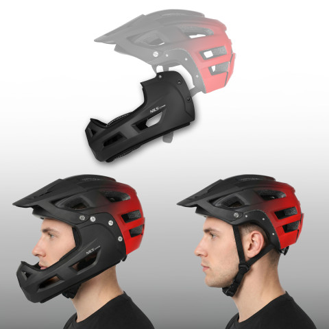 Шолом Full Face NILS EXTREME MTW101 Червоний M (56-58см) (16-70-374)