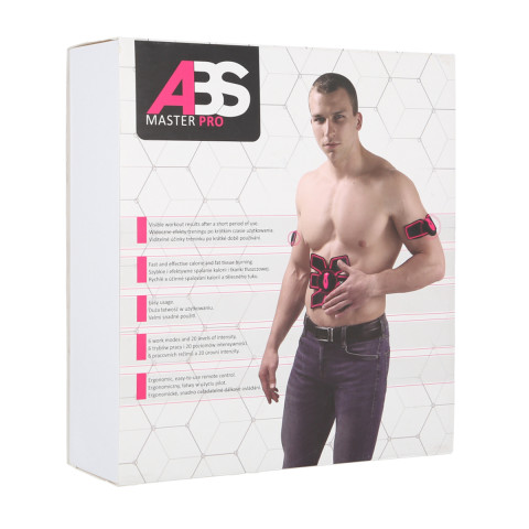 Електростимулятор м'язів преса та сідниць HMS ABS Master Pro Multi Set (17-22-272)