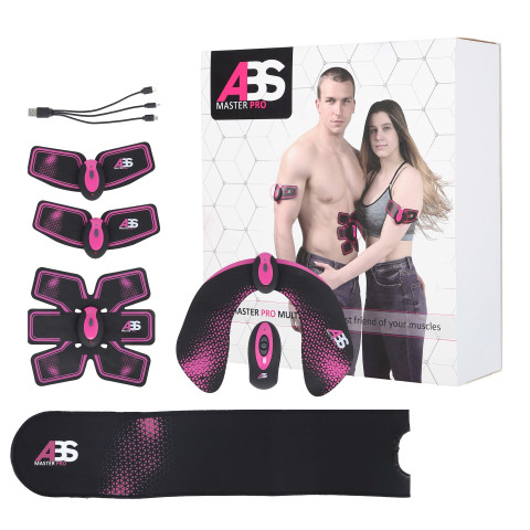 Електростимулятор м'язів преса та сідниць HMS ABS Master Pro Multi Set (17-22-272)