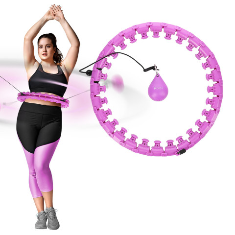 Хула-хуп з обважнювачем HMS HHW12 Plus Size фіолетовий (17-44-620)