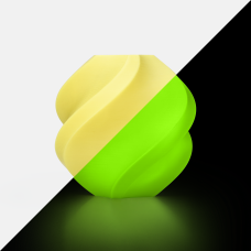 Філамент з котушкою Bambu Lab PLA Glow 1 кг Glow Yellow 15400 (A12-Y0-1.75-1000-SPL)