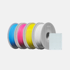Філамент з котушкою Bambu Lab PLA CMYK 4 кг CMYK Lithophane Bundle + Backlight Board Bundle (A00-CMYK-1.75-4000-spl+FAZ007)