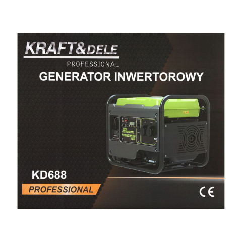 Інверторний генератор KRAFT&DELE KD688, 4,5/4,85 кВт (: KD688)