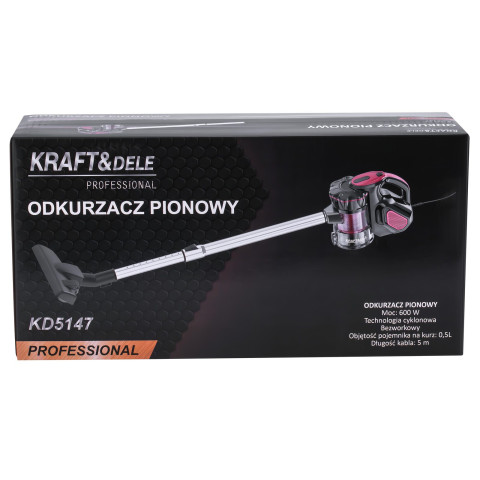 Пилосос вертикальний KRAFT&DELE 600 Вт KD5147 (KD5147)
