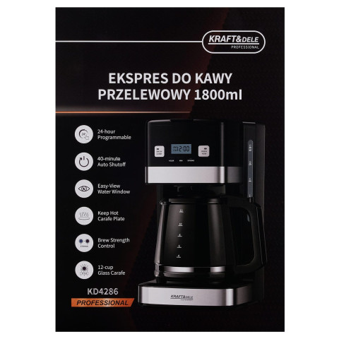 Крапельна кавоварка KRAFT&DELE KD4286, 1800 мл (: KD4286)