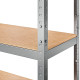 Металевий складський стелаж Marbo 180×80×30 см, 5 полиць, 100 кг на полицю (24287)