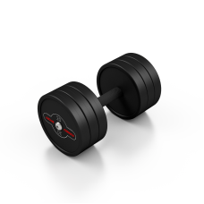 Гантель сталева прогумована Marbo Sport 20 кг (26323)