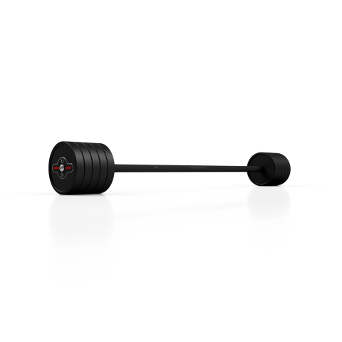 Штанга пряма гумована Marbo Sport, 45 кг (26878)