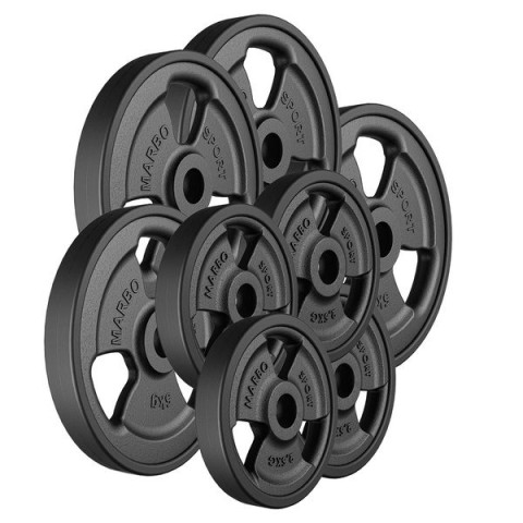 Набір гумованих дисків Marbo Sport 30 кг (28563)