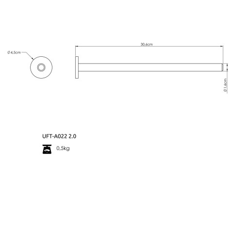 Штифти для гумових стрічок UpForm UFT-A022, 2 шт. (30415)