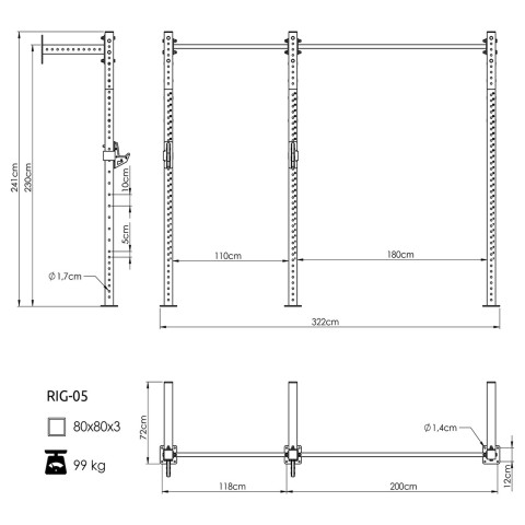 Силова рама UpForm UFT-RIG-05 (30482)