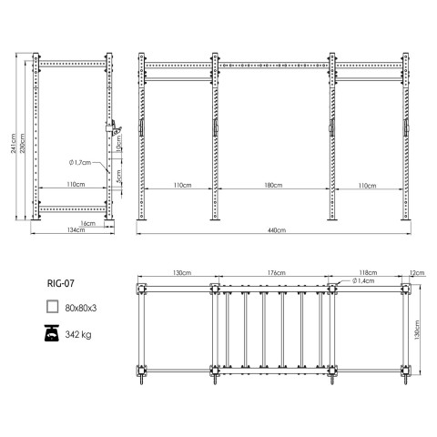 Силова рама UpForm UFT-RIG-07 PRO (30486)