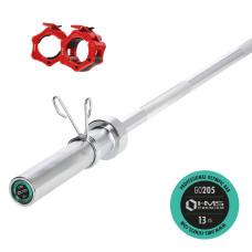 Гриф олімпійський HMS PREMIUM GO205+ ZACISK ZG1000R 13.5KG 1500MM (17-60-005)