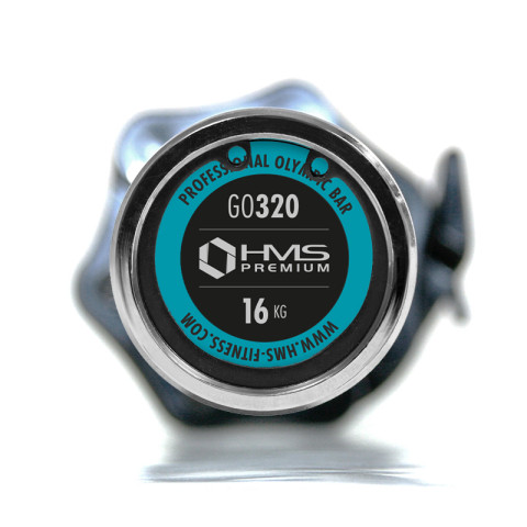 Гриф олімпійський HMS GO320 з затискачами Lock Jaw чорний (17-60-013)