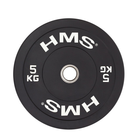 Диск олімпійський бампернийний HMS BBR05 5кг чорний (17-61-015)