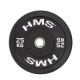 Диск олімпійський бампернийний HMS BBR25 25кг чорний (17-61-019)