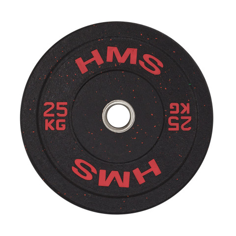 Диск олімпійський бамперний HMS HTBR25 25кг червоний (17-61-029)