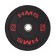 Диск олімпійський бамперний HMS HTBR25 25кг червоний (17-61-029)
