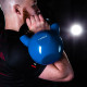 Гиря чавунна, покрита вінілом, HMS KNV 16кг синій (17-64-044)