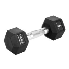 Обгумовані гантелі HEX PRO 5 KG HMS (17-66-107)